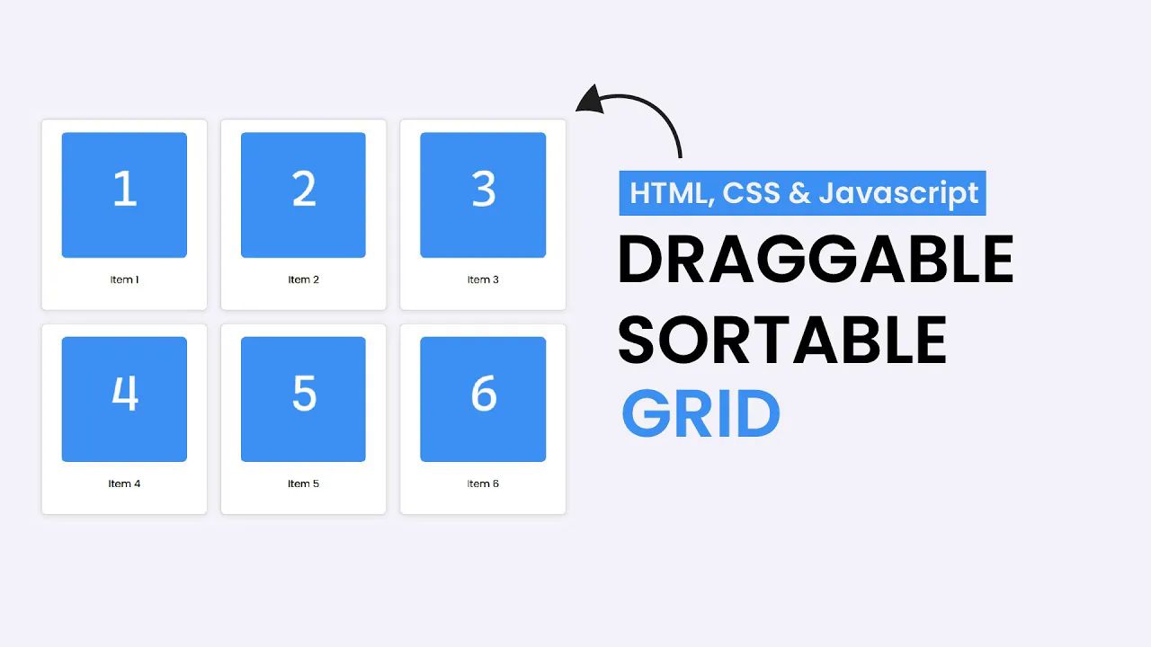 JS  𐟖𑯸拖拽&排序超简单!用HTML、CSS和JavaScript打造超酷网格布局✨新手必看教程𐟒ᰟ‘哔哩哔哩bilibili