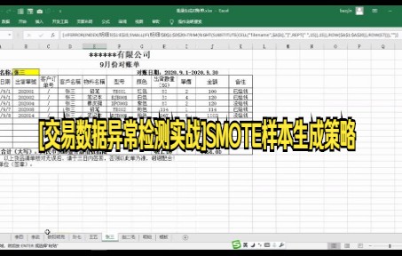 【python数据分析技巧】[交易数据异常检测实战]SMOTE样本生成策略与30秒批量生成所有客户的对账单哔哩哔哩bilibili