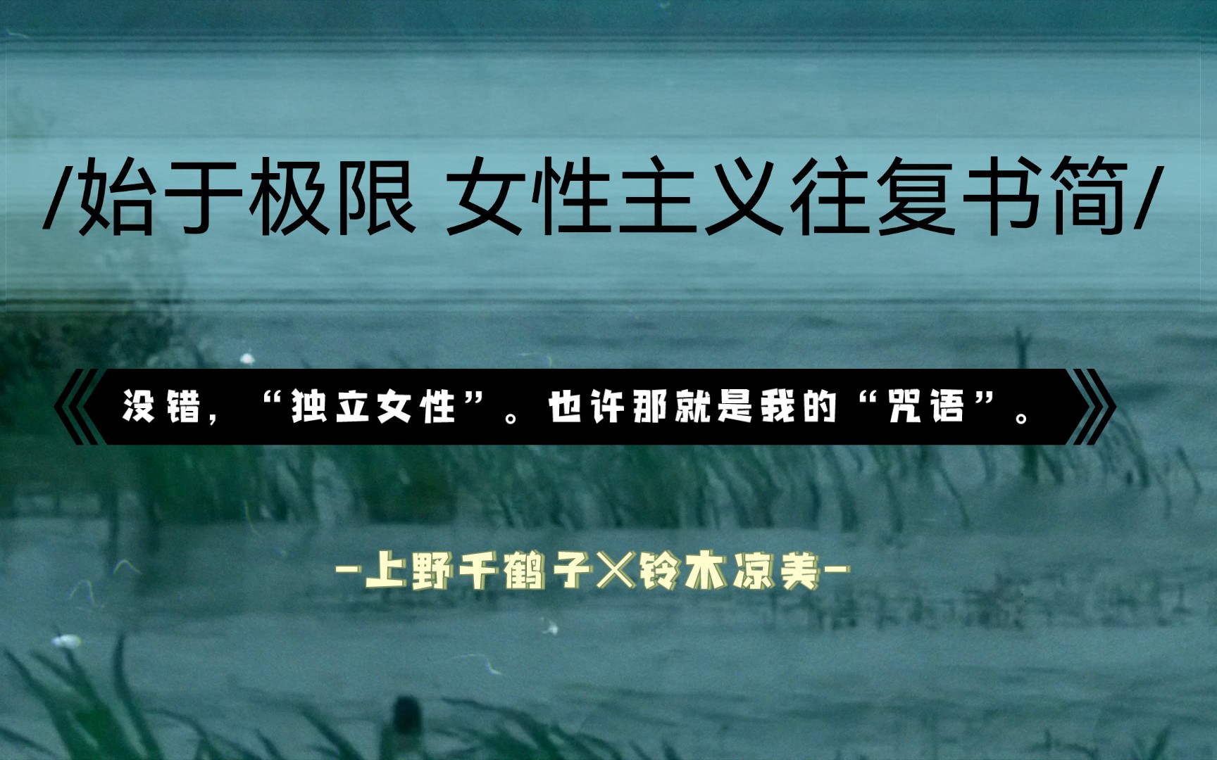 【文字 书摘】【始于极限 女性主义往复书简】“研究女性学和社会性别如今称得上是我的天职,但它起初只是爱好而已”哔哩哔哩bilibili