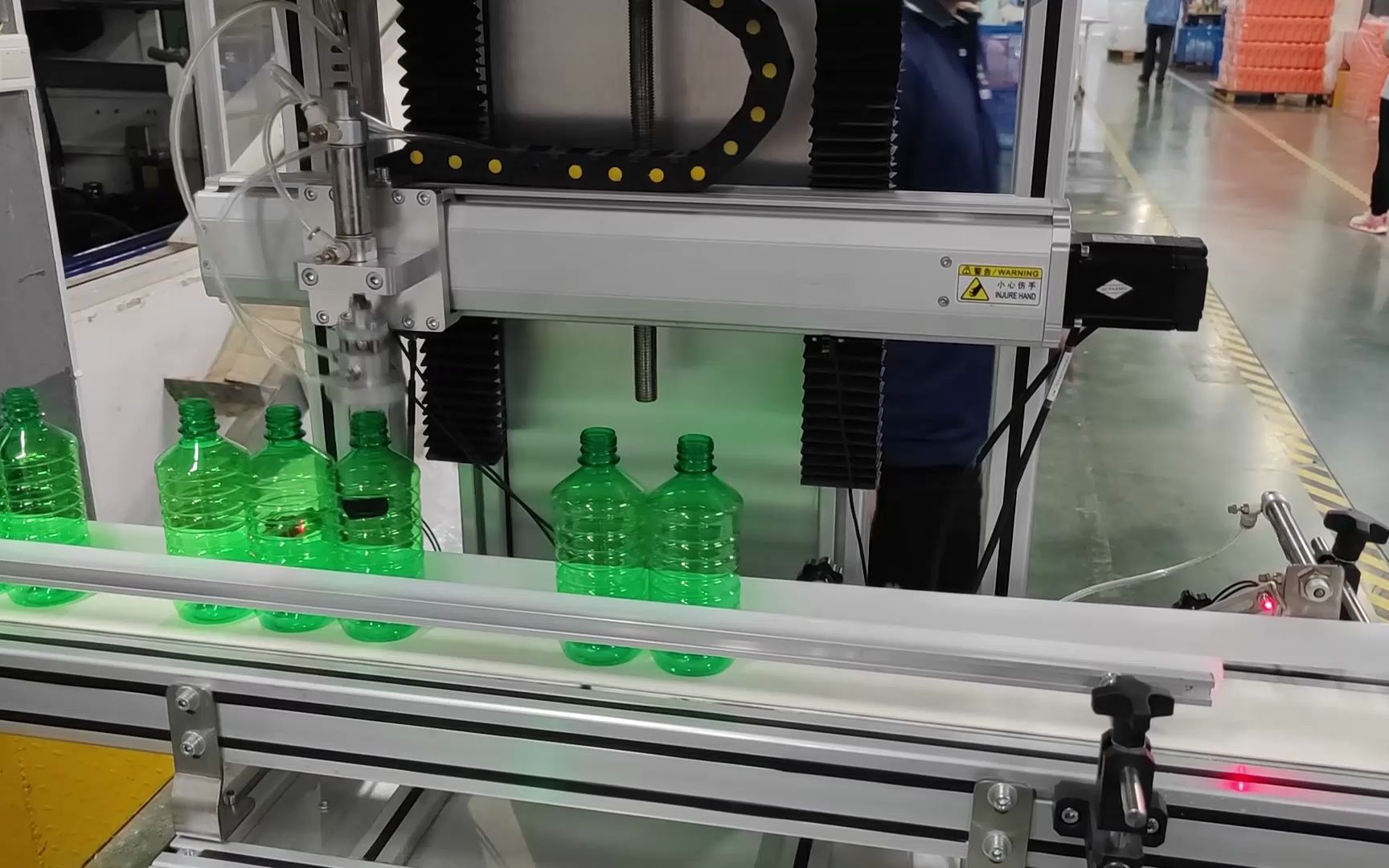塑料瓶自动检测打包线 自动测漏机 塑料瓶装袋机