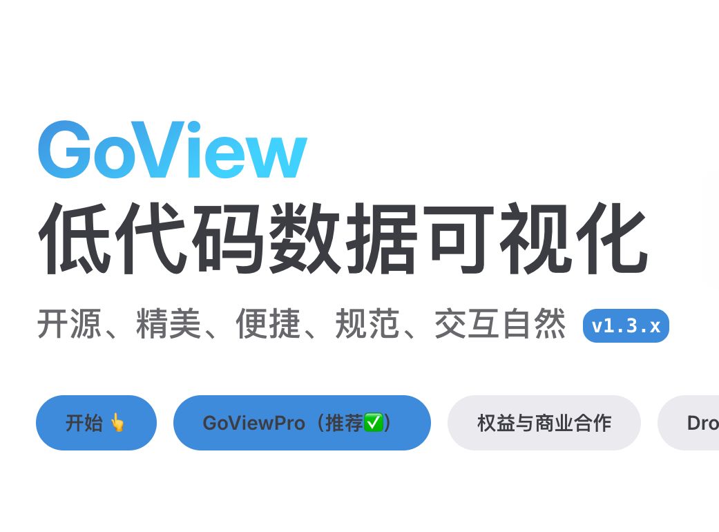 快速了解基于goview搭建低代码数据可视化大屏哔哩哔哩bilibili