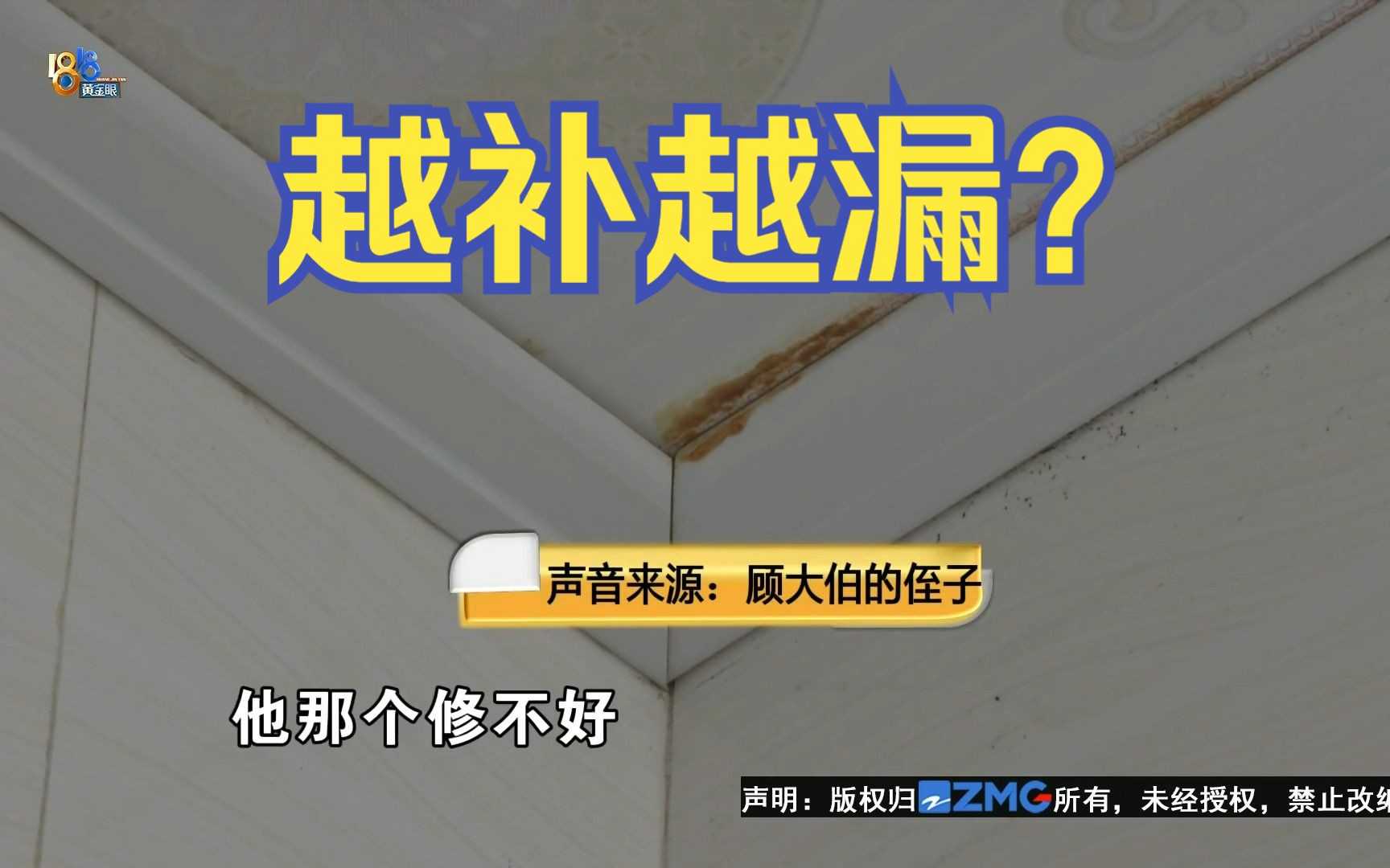 【1818黄金眼】自建房越补越漏?师傅提到“专业对口”哔哩哔哩bilibili