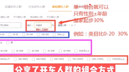 高级运营原来都是这样调整,直通车人群溢价哔哩哔哩bilibili