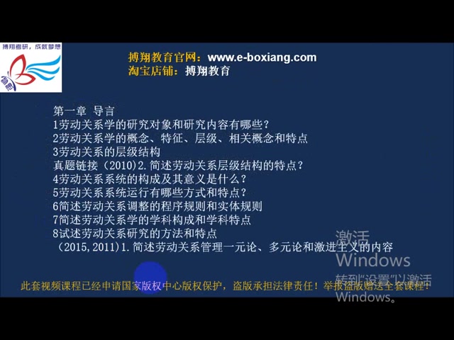 中国人民大学劳动科学综合803 人大803 劳动关系学考点精讲 人大名师主讲 试听哔哩哔哩bilibili