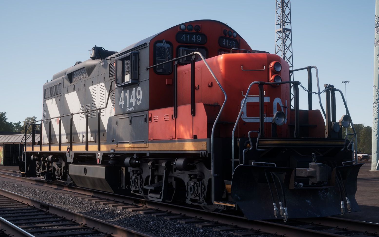 模拟火车世界加拿大国铁gp9rm柴油机车冷启动