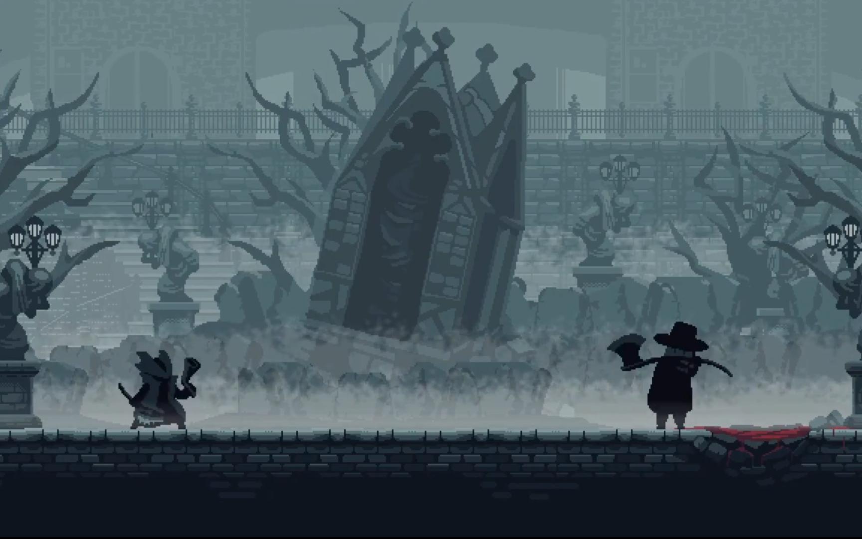 像素风《00 血源诅咒 bloodborne》