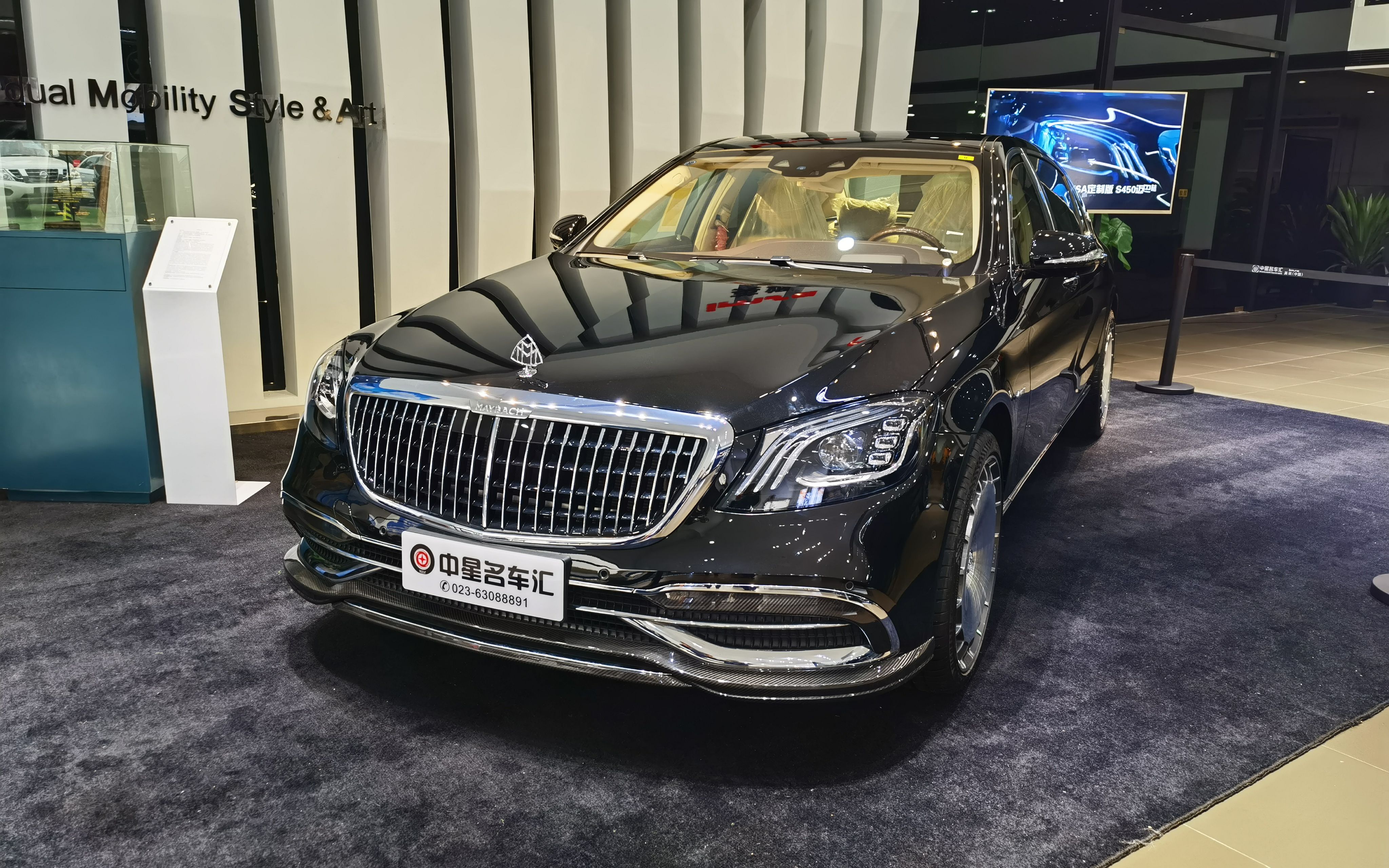 揭秘顶级豪华座驾,奔驰迈巴赫s450英飒版,实车静态赏析_哔哩哔哩 (゜
