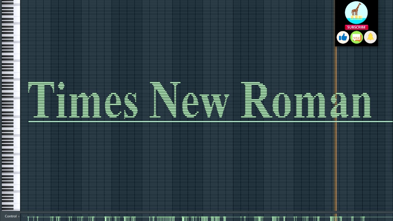 把英文标准字体Times New Roman弹到钢琴上了!哔哩哔哩bilibili