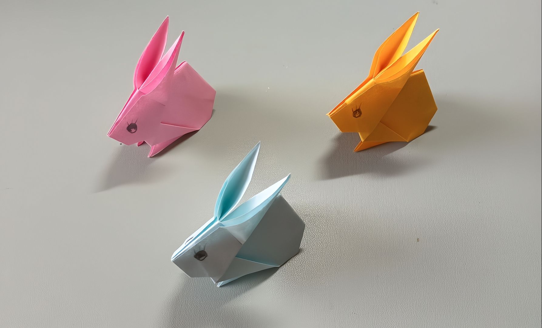 兔子船折纸图片