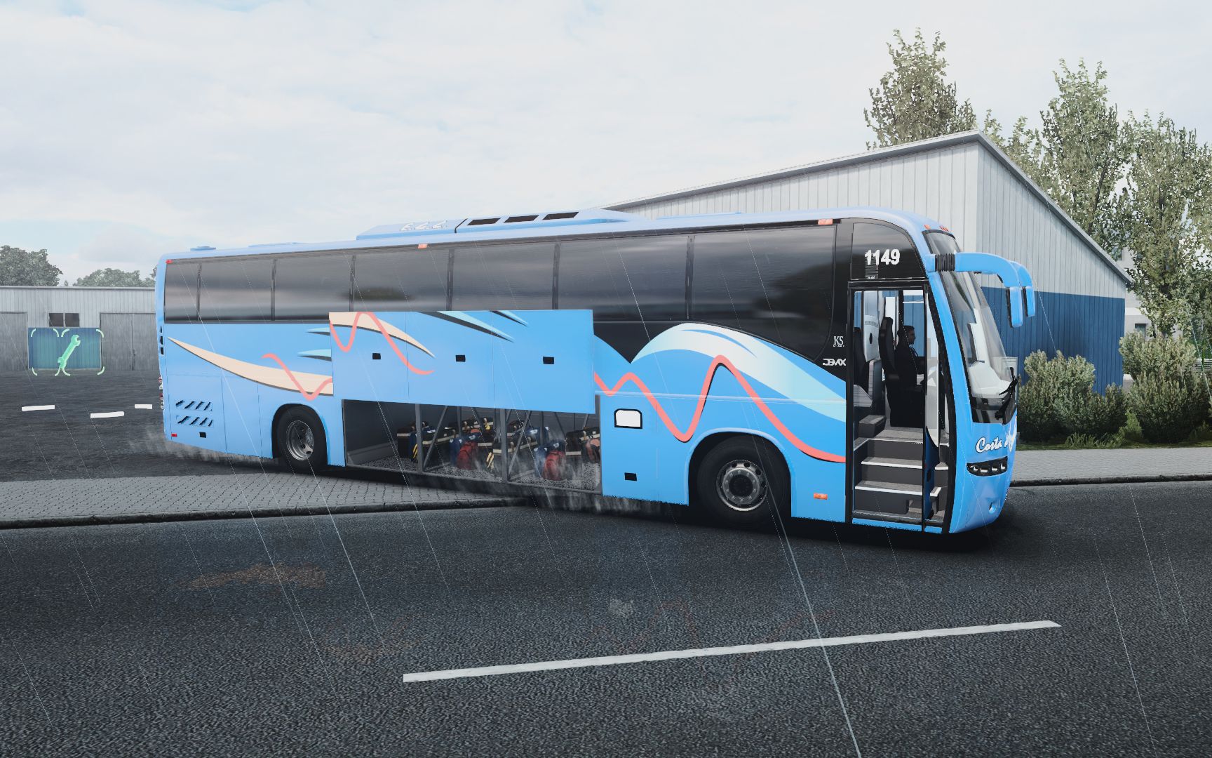 欧卡2mod:沃尔沃9700 bus eurolines1.39~1.40_哔哩哔哩_bilibili