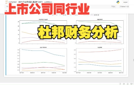 财务Python|上市公司|同行业杜邦财务分析哔哩哔哩bilibili