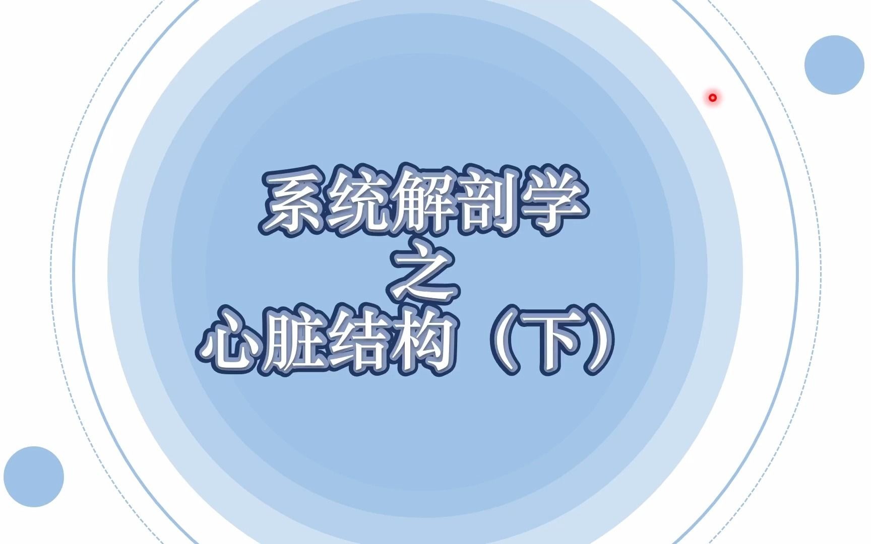 系统解剖学 心脏结构哔哩哔哩bilibili