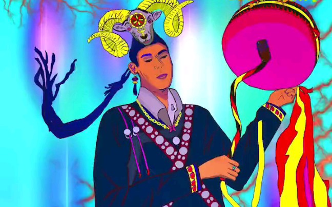 彝族插画 #彝族苏尼