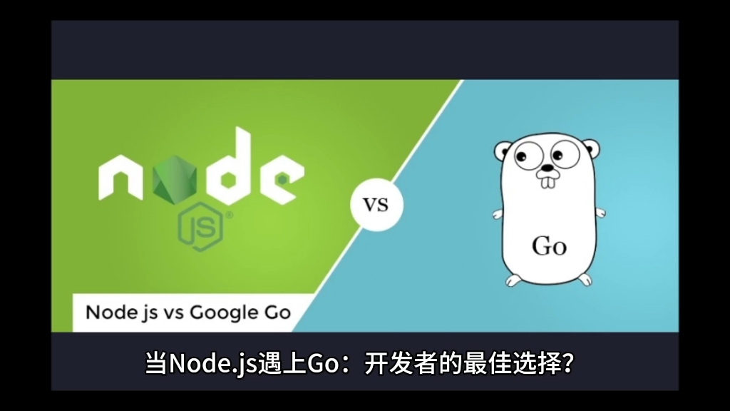 当Node.js遇上Go:开发者的最佳选择?哔哩哔哩bilibili