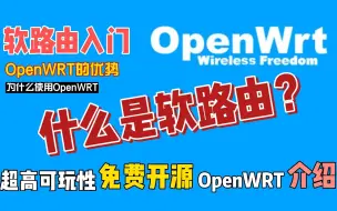 Download Video: 什么是软路由？OpenWRT的优势，为什么使用OpenWRT，入门必看