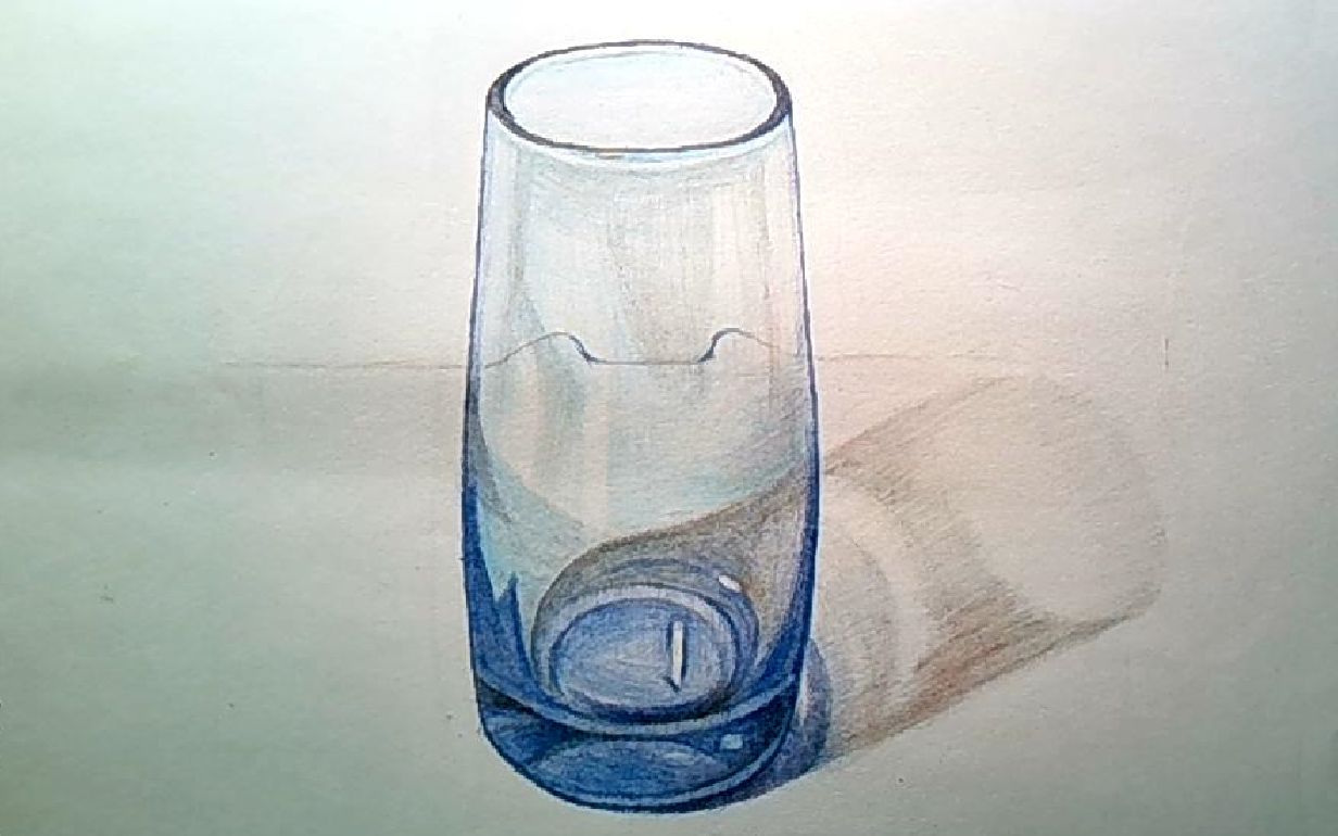 玻璃杯-彩铅