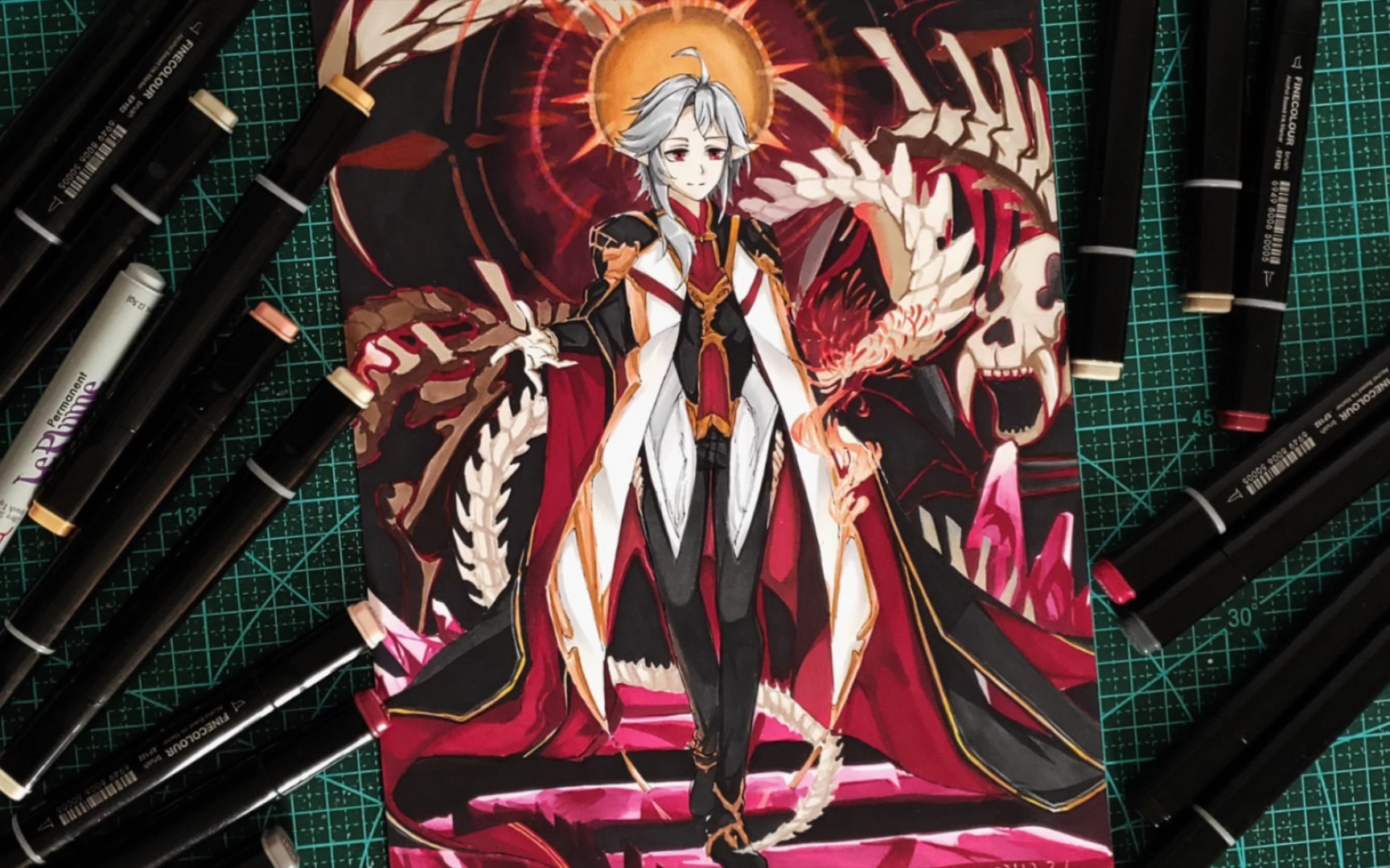 马克笔上色·奥拉星临摹卡奥斯74今年最后一天结束了.