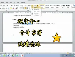 Download Video: 双行合一 合并字符 纵横混排