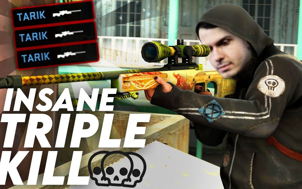 【csgo】tarik在欧洲fpl的精彩三杀