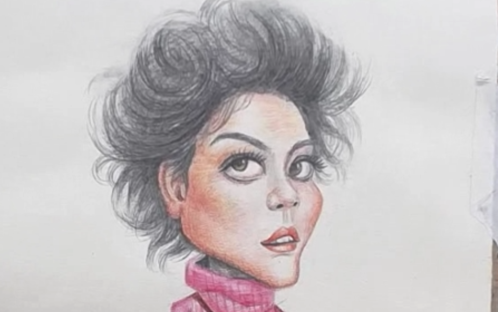 素描彩铅趣味天后王菲完全零基础素描绘画教程