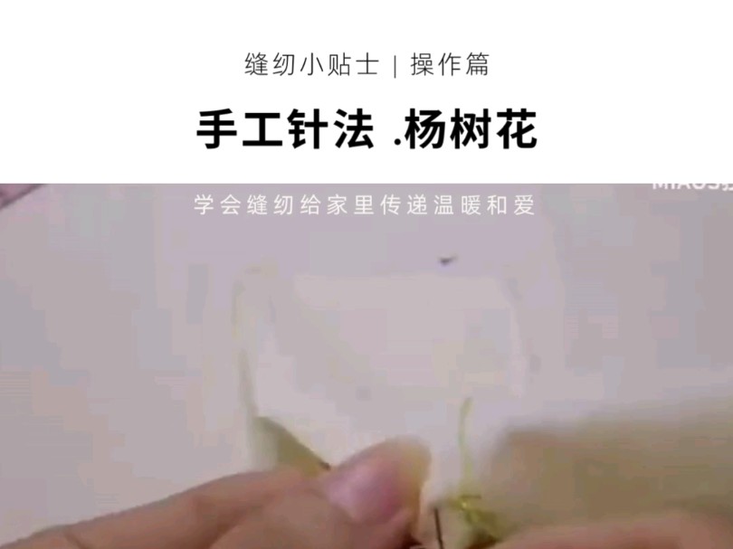 美不胜收的扬树花针法.