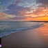 4K //日落海滩漫步，海洋环境声音-夏威夷威基海滩