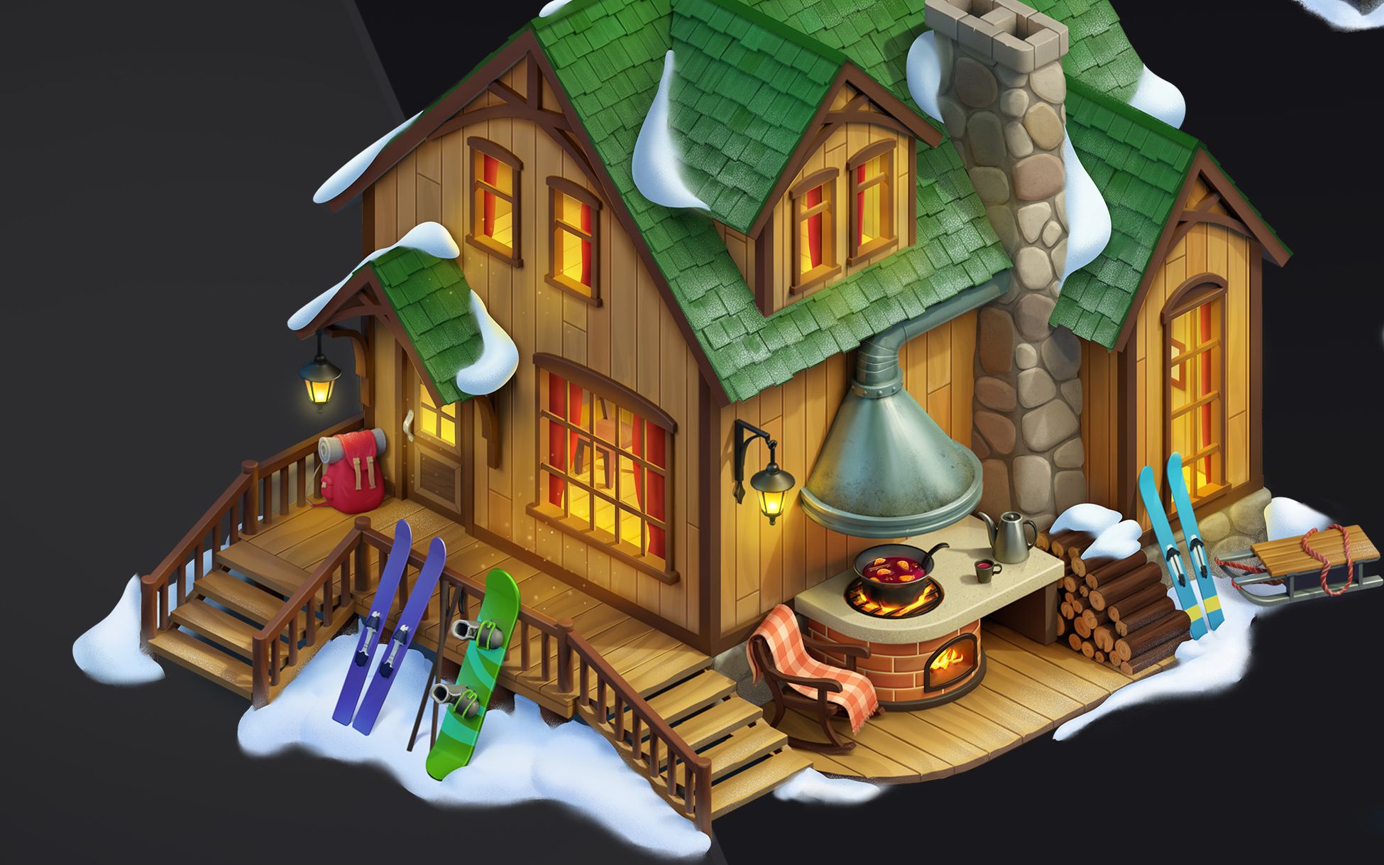 3dmax场景建模:小白如何做好看的场景模型?思路最重要!房屋场景教程