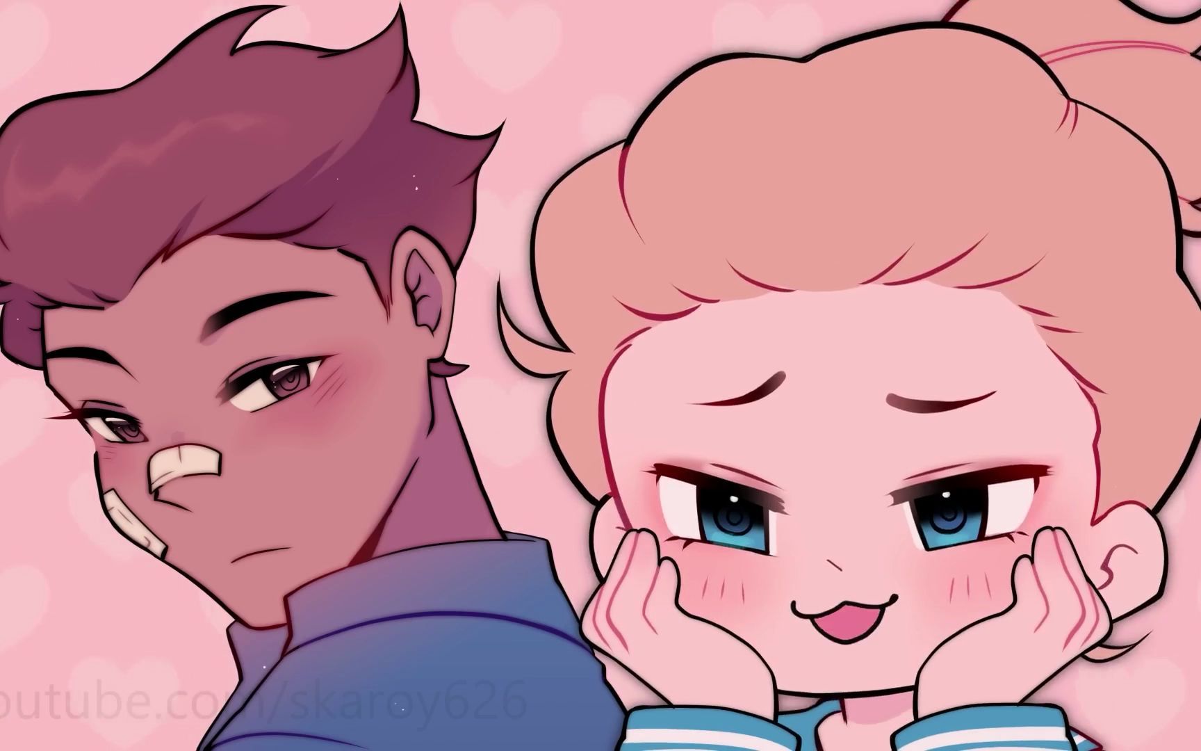 [图]turning pink ♡ | meme| crybaby and toughguy