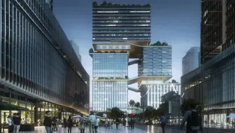 Aedas-湾区产业投资大厦竞标建筑方案极速lumion动画