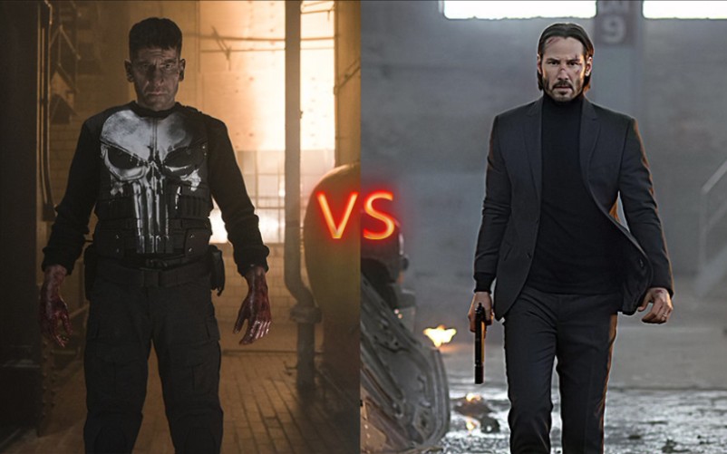 [图]「杀神John Wick」大战「惩罚者Frank Castle」两大枪神究竟谁更胜一筹？？？