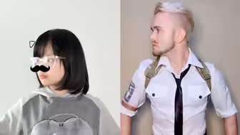 学了一个很新的手势舞