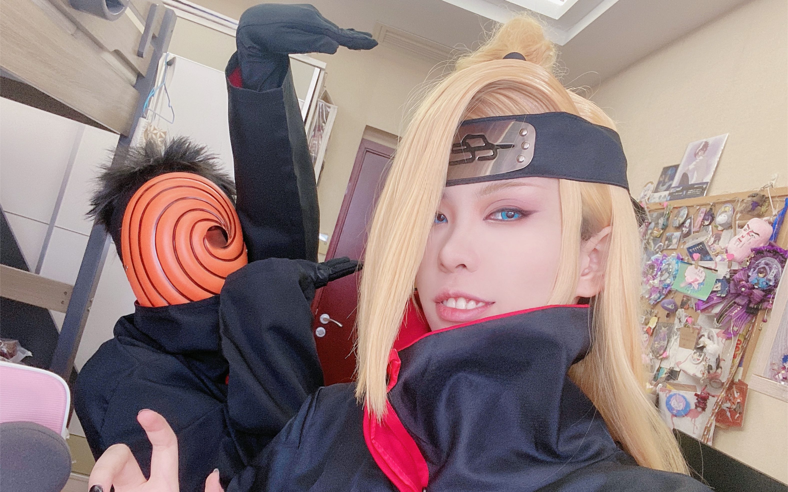 cos火影忍者阿飞迪达拉小型整活现场