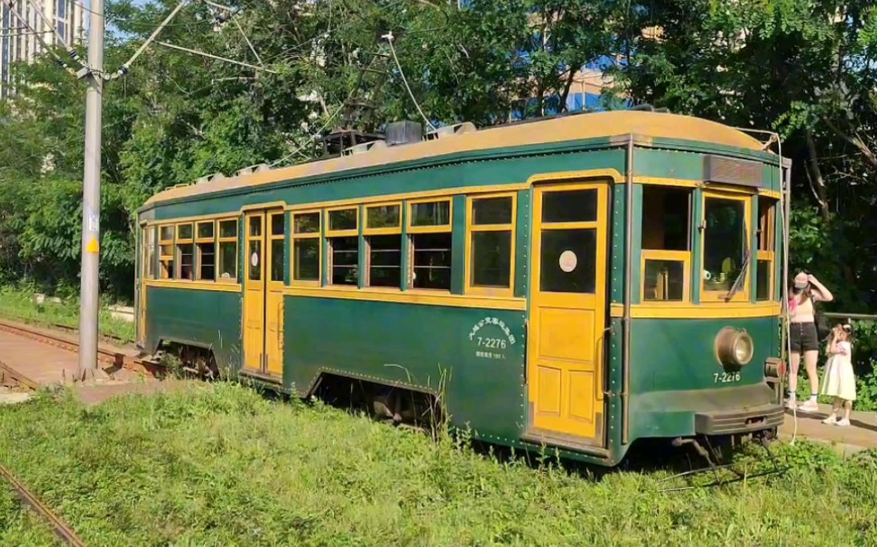 大连复古有轨电车201路海之韵公园至华乐广场