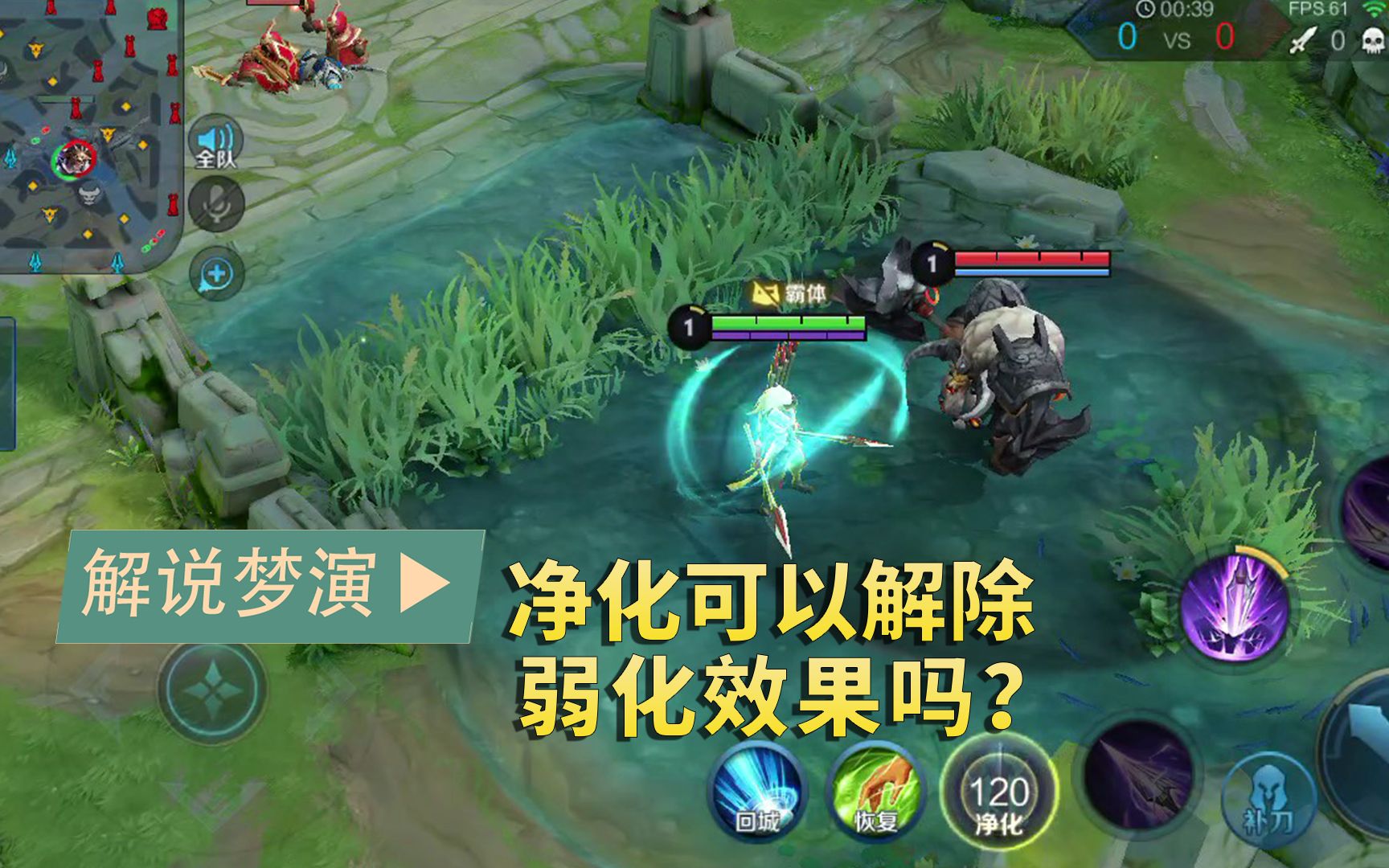 王者荣耀梦演:净化可以解除弱化效果吗?