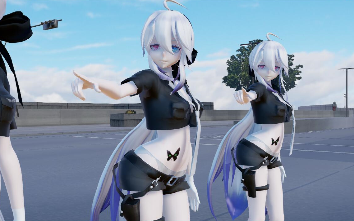 弱音mmd辣妹儿法克儿辣妹弱音小姐姐跑出来跳舞咯