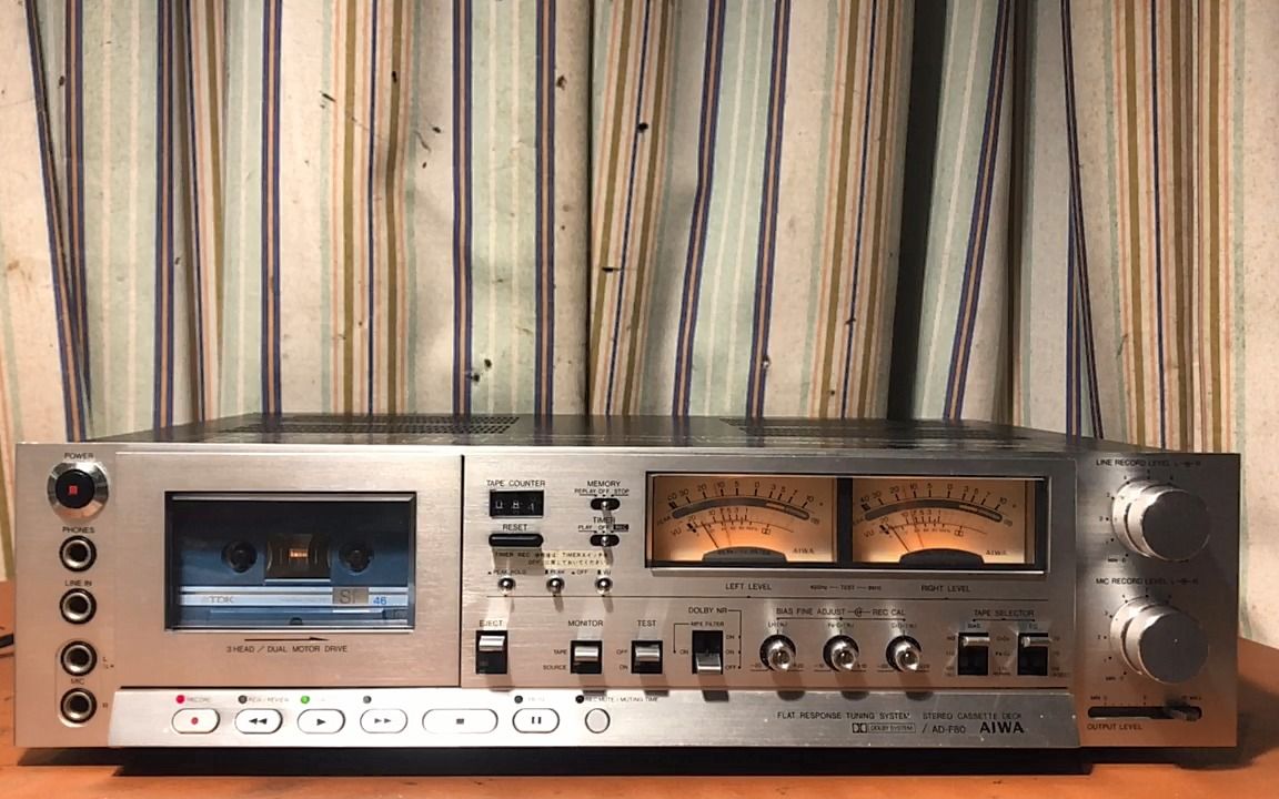 爱华adf80三磁头卡座自录自放半首歌许茹芸