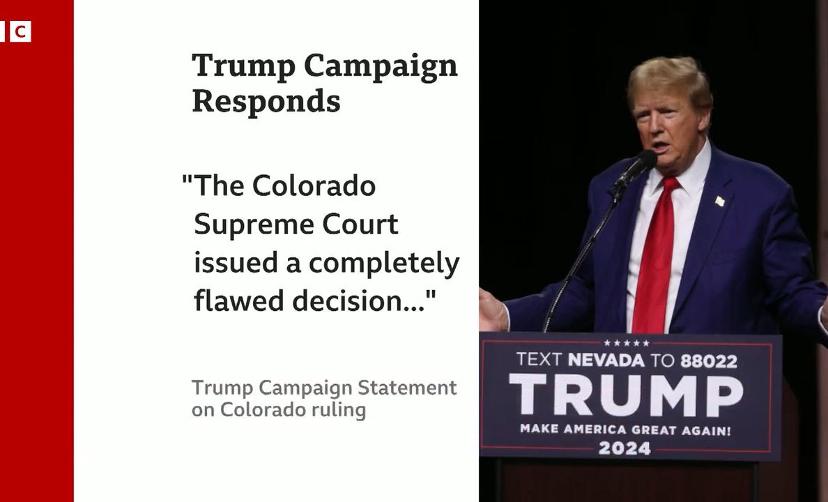 BBC | Trump speaks following removal from Colorado presidential ballot哔哩哔哩bilibili