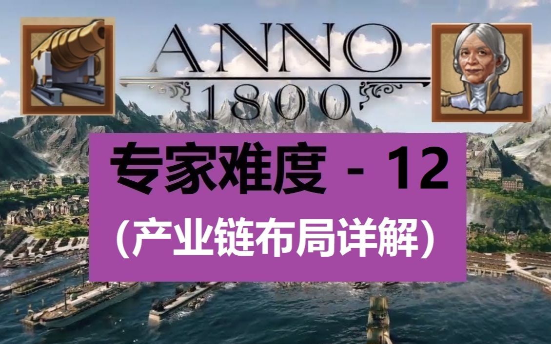 【纪元1800】专家难度开荒EP12产业链与城市规划详解总结(下)哔哩哔哩bilibili