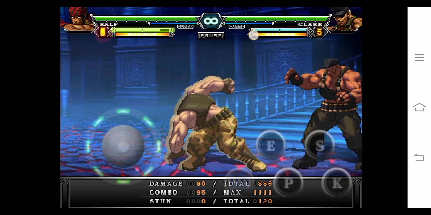 拳皇13手机版拉尔夫和神武的简单十割