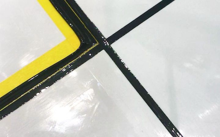 瓷砖美缝施工-珍珠黑_哔哩哔哩_bilibili