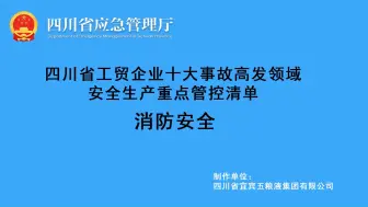 工贸企业十大事故高发领域安全生产重点-消防安全