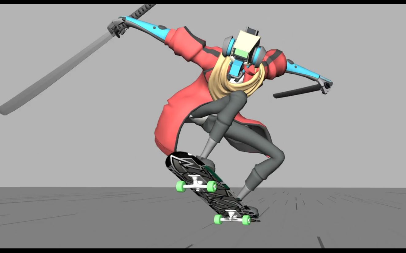 国外大神滑板动画