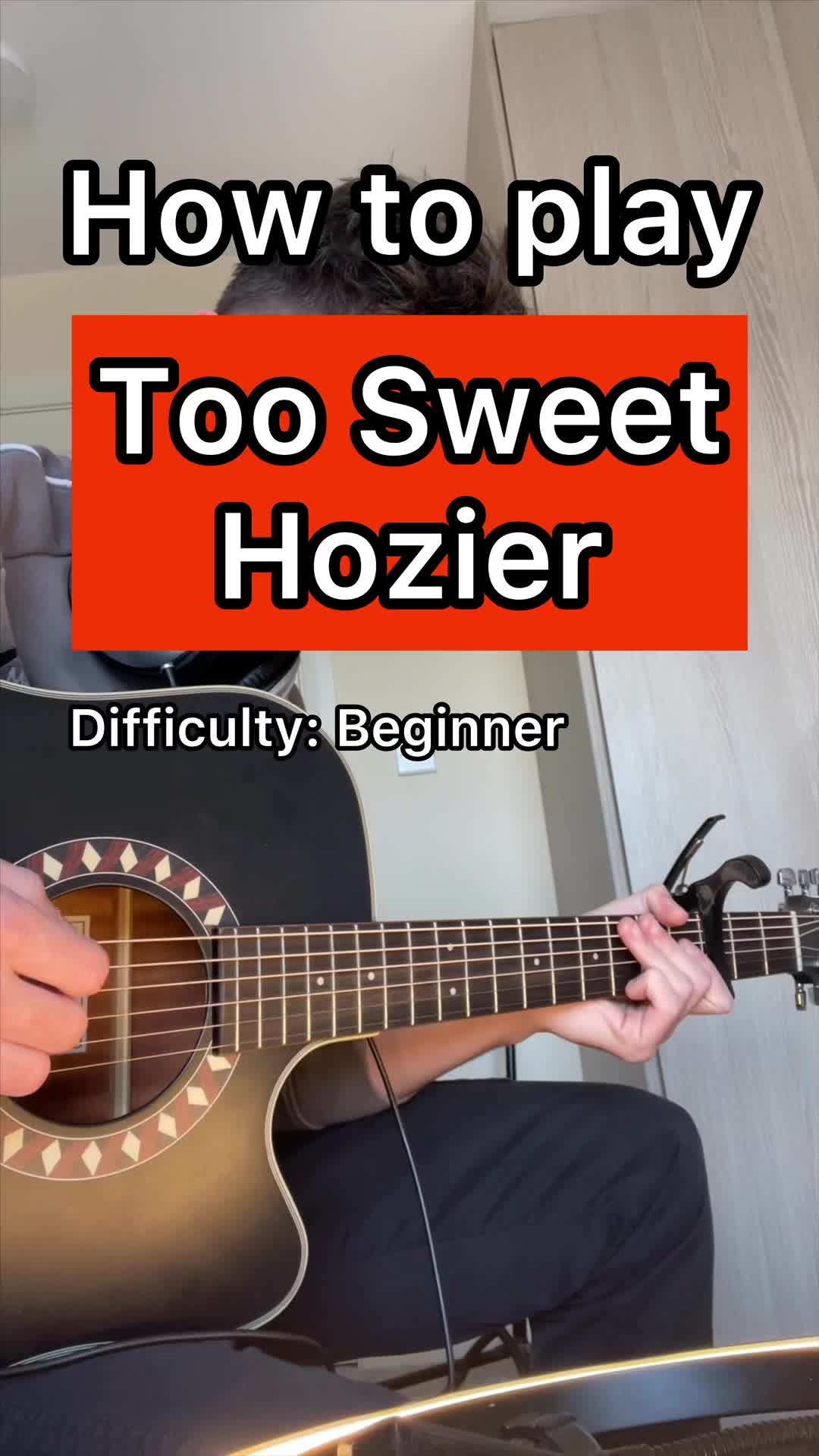 初学者吉他课 | 如何玩hozier的太甜!喜欢关注更多 :)