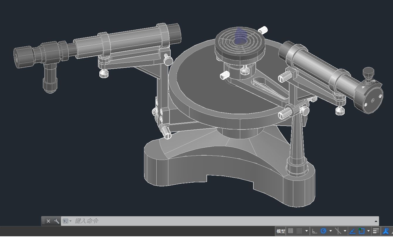 [图]使用AutoCAD建模一架分光计