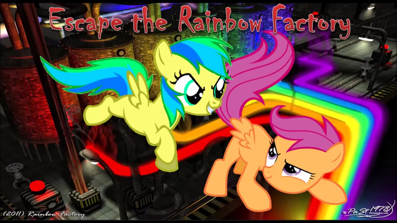 [图]【双语字幕】Escape the Rainbow Factory-Magpiepony