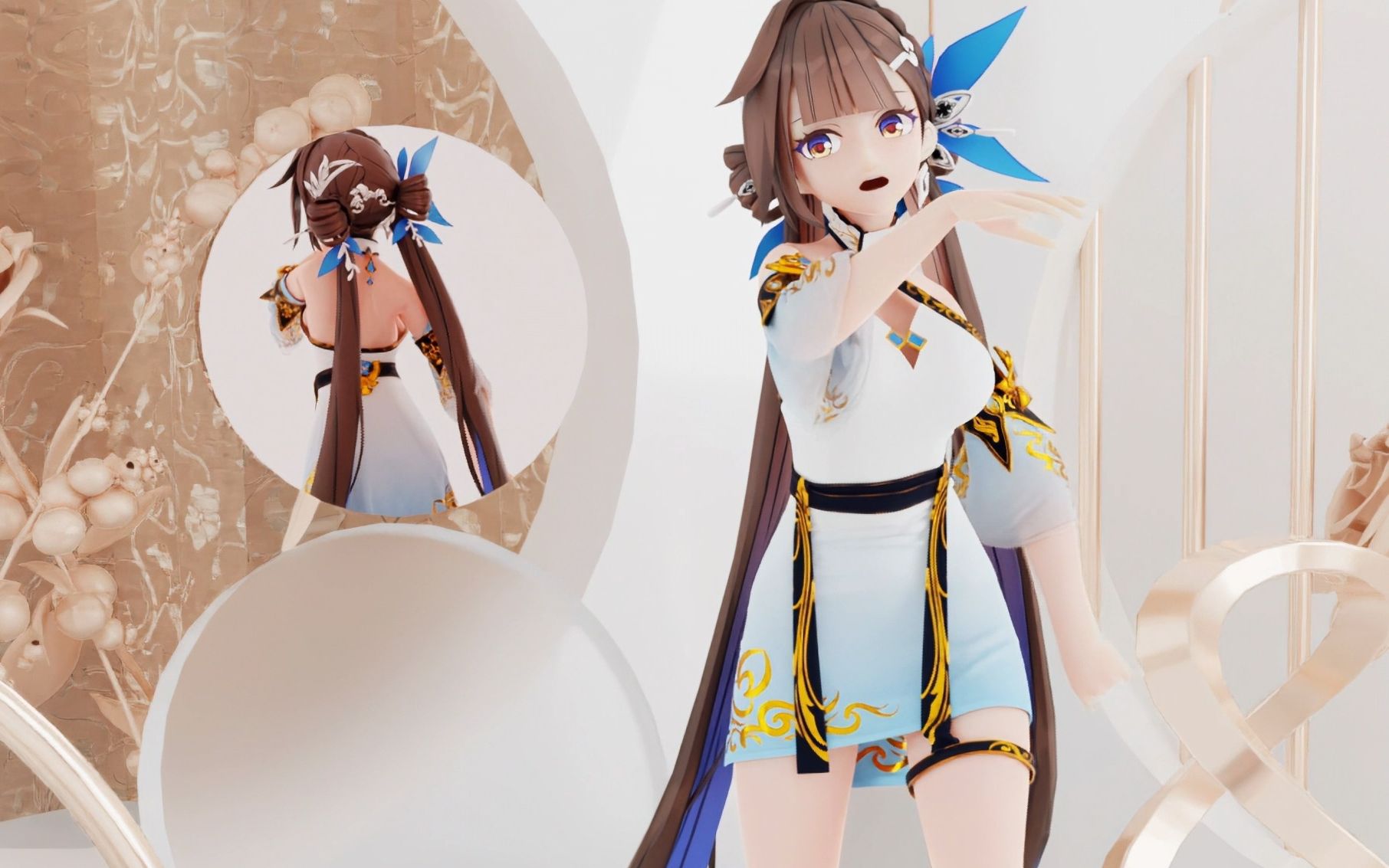 【布料解算/崩坏3】95小素裳95玉足95