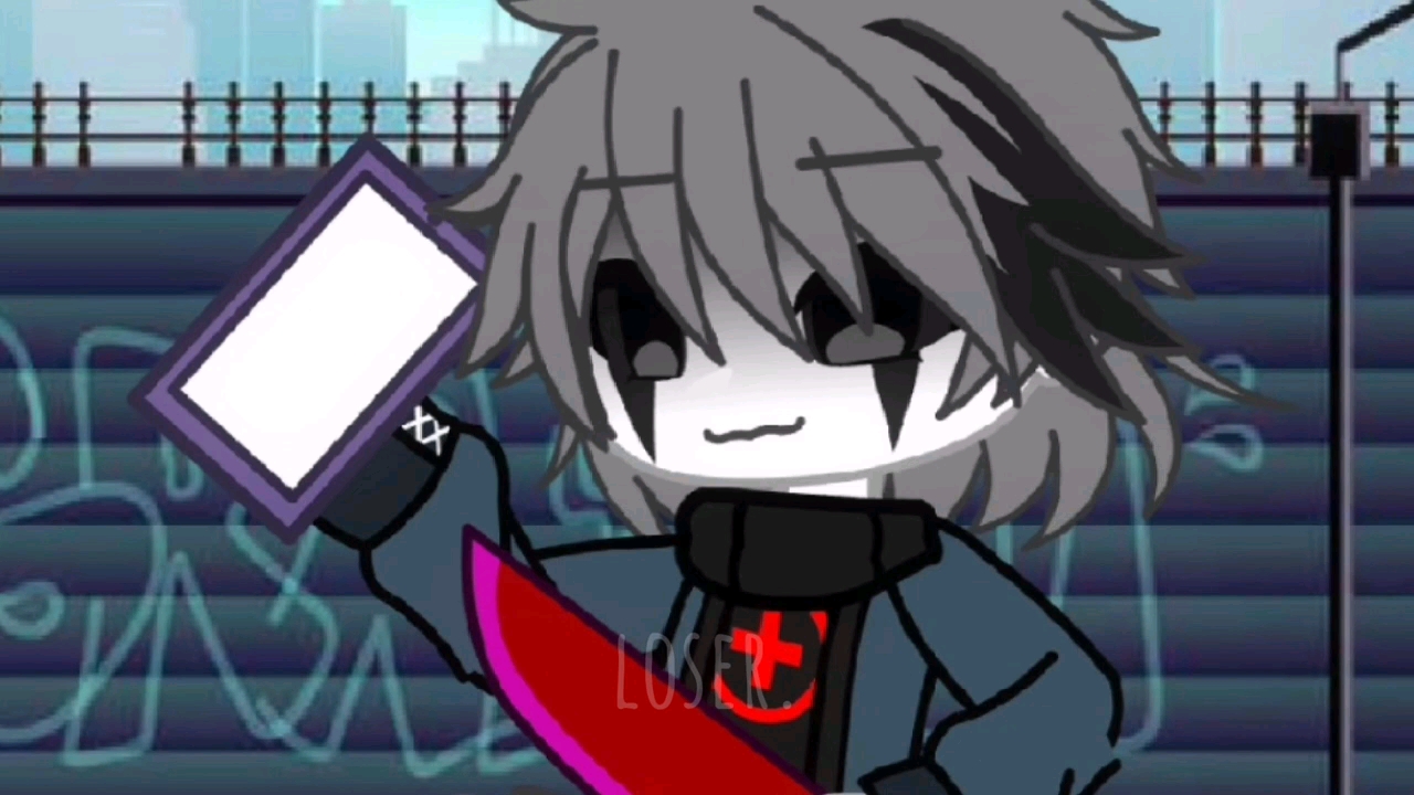 [图]because he's dead || meme? || killer sans || gacha club || ‼️blood warning ‼️