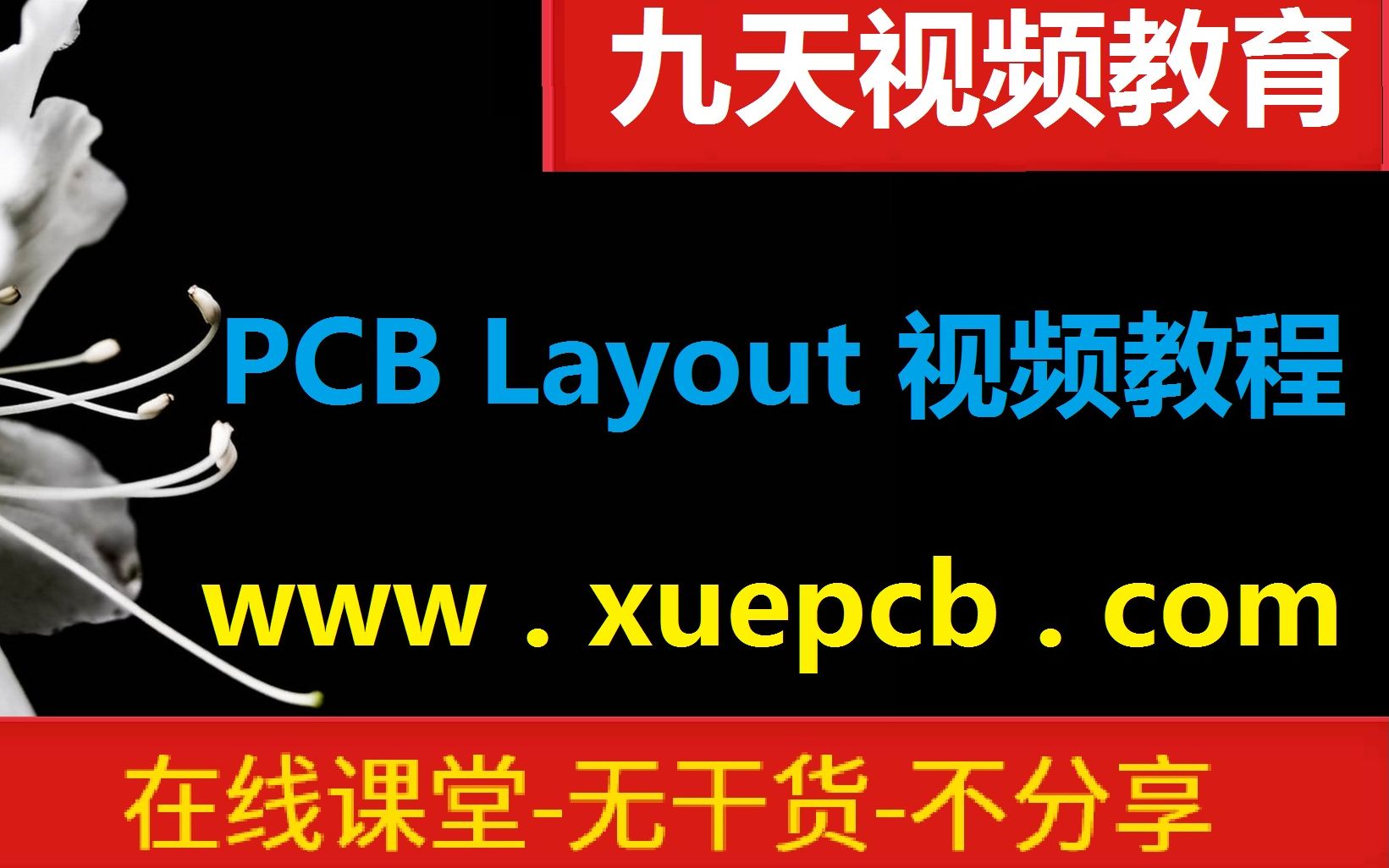 PCB LAYOUT视频教程 九天视频教育哔哩哔哩bilibili