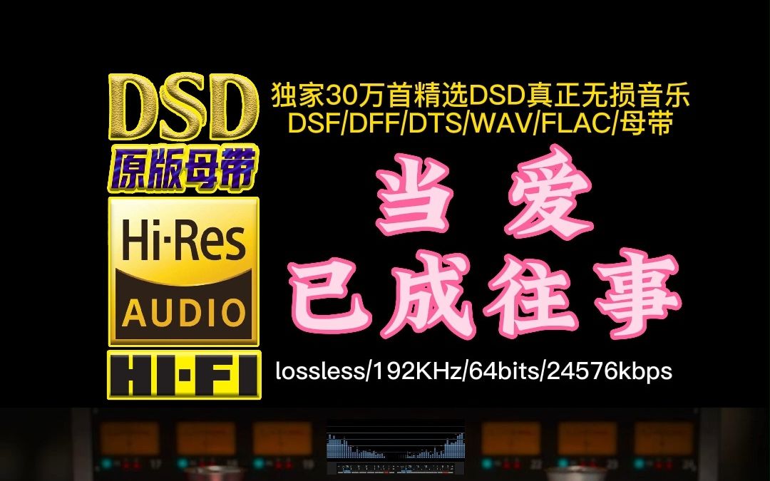 [图]经典老歌，百听不厌！当李宗盛遇上林忆莲《当爱已成往事》DSD完整版【30万首精选真正DSD无损HIFI音乐，百万调音师制作】