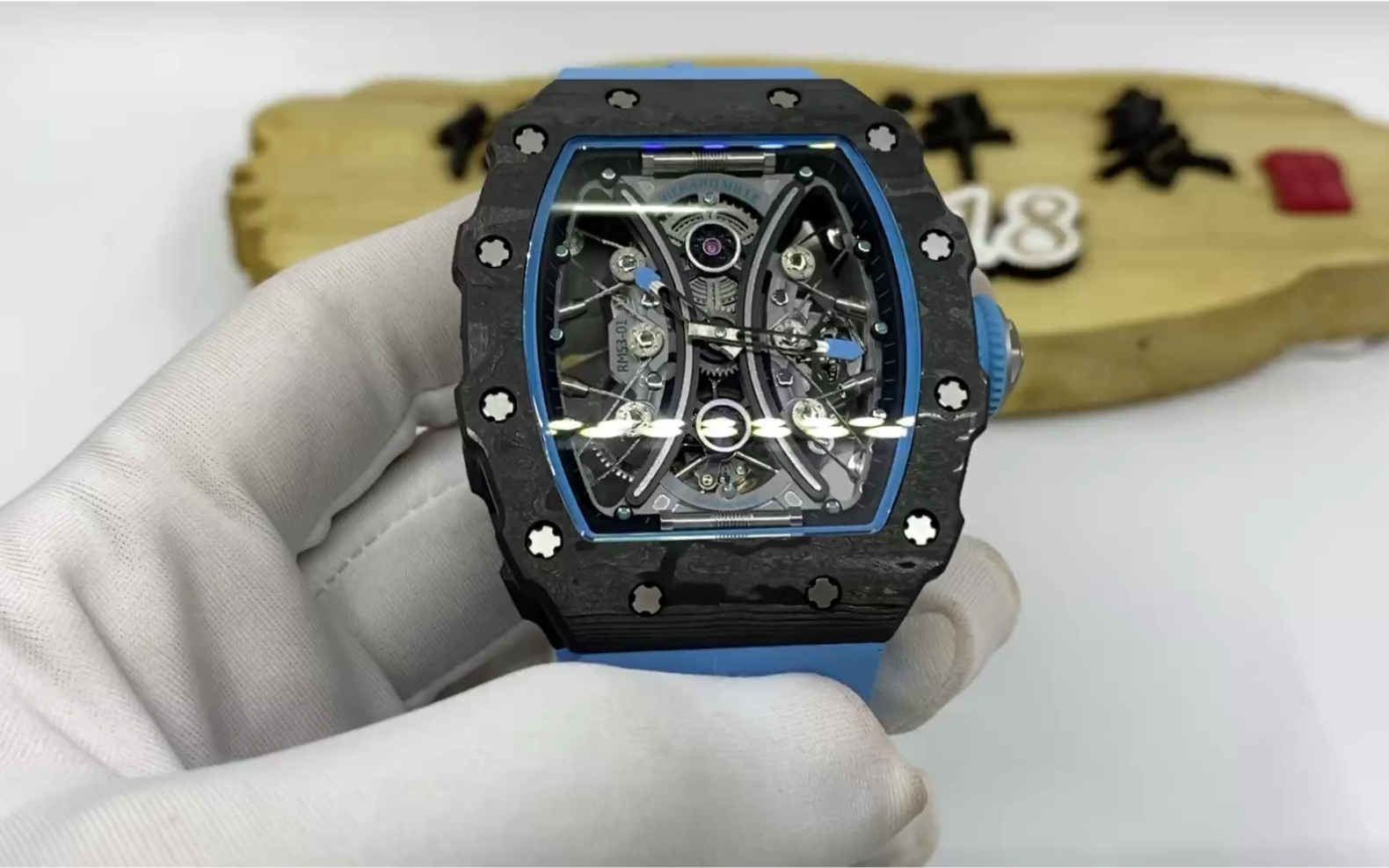 视频评测 jb厂理查德米勒rm53-01真陀飞轮系列腕表 马术运动特别版